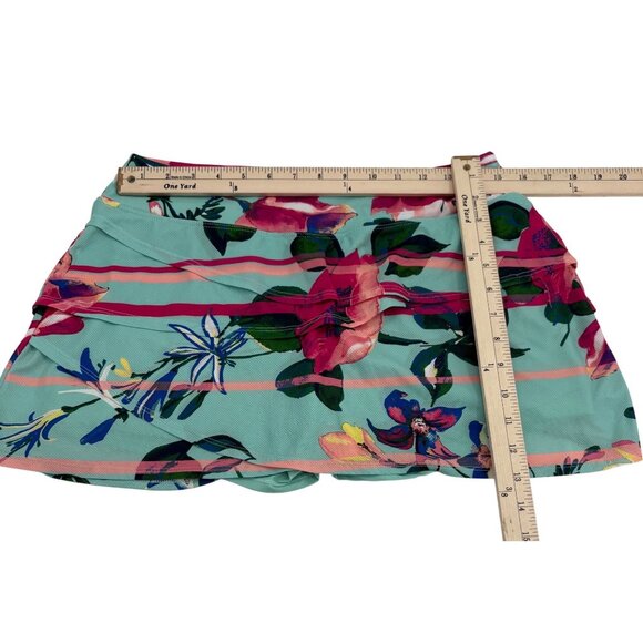 Zelos Floral Print Skort Women's sz Medium Polyester Athletic - Picture 4 of 6